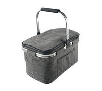 Oshhni Cestino da Picnic Isolato, Borsa Isolante Pieghevole, Borsa Isolante Leggera, Cestino per, per Picnic, Viaggi, Campeggio, Barbecue, Grigio