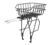 Oshhni Cestino Posteriore per Bici, cestini portaoggetti per sedili Posteriori con portabici Posteriore, Borsa da carico Staccabile in Lega di Alluminio per