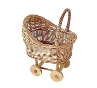 Oshhni Cesto di fiori a forma di passeggino, accessori da sposa, cestino decorativo da damigella d'onore portatile per cerimonia, matrimonio, S