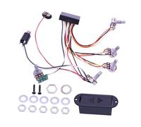 Oshhni Circuito preamplificatore per basso elettrico con equalizzatore attivo precablato, cablaggio accessorio, accessori per strumenti musicali di ricambio, 3 Band