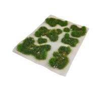 Oshhni Ciuffi d'erba Modello Vegetazione Artificiale Gruppi Fai da Te Ornamenti Mini Simulazione del Paesaggio Cluster d'erba per 1/35 1/64 1/72 1/87, Verde Estivo