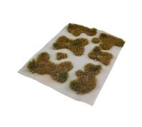 Oshhni Ciuffi d'erba Modello Vegetazione Artificiale Gruppi Fai da Te Ornamenti Mini Simulazione del Paesaggio Cluster d'erba per 1/35 1/64 1/72 1/87, Giallo Invernale