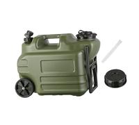 Oshhni Contenitore per l'acqua, brocca per l'acqua con Ruote, 28 l, Multiuso, con Manico Pieghevole e Rubinetto, Serbatoio Portatile per Viaggi, Auto