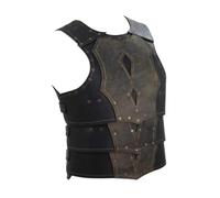 Oshhni Corazza Medievale Regolabile, Ideale per Feste, Halloween, Pirati e Cavalieri, Grigio