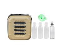 Oshhni Custodia per Attrezzi da Campeggio, Borsa Porta Condimenti da Campeggio con Imbuto, Custodia per Bottiglia d'Acqua in Eva, Cachi