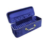 Oshhni Custodia per bracciali, Organizer per Gioielli, Contenitore per Gioielli, espositore per bracciali per Matrimoni, Arte, Artigianato, fiere, Blu Scuro