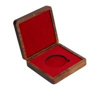 Oshhni Custodia per Collezione, Porta Monete Commemorative, Scatola Regalo in Legno per Collezionisti, Scatola Porta Monete da per Regali, medaglia da, Rosso