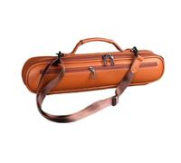 Oshhni Custodia per flauto con tracolla, tasca esterna, maniglia per il trasporto portatile, borsa per flauto da 16/17 fori, borsa per viaggio e concerto, Marrone