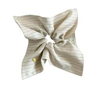 Oshhni Elastico per capelli a righe, morbido elastico per capelli, per donne formali, signore, ragazze in viaggio, Beige