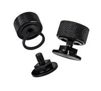 Oshhni Elementi di fissaggio per casco di saldatura con rondella in silicone, robuste viti per casco di, sostituzione diretta per officine, Nero