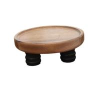 Oshhni Espositore da Terra in Legno, Elegante e Multifunzionale, Vassoio Decorativo, espositore in Legno per Bottiglie di Piante, Dispenser di Sapone, M