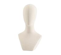 Oshhni Espositore per Cappello Espositore per Testa di Manichino Styling Porta Parrucca in Lino Modello di Visualizzazione per Parrucchino per Copricapo di G, Fondo quadrato