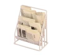 Oshhni Espositore per riviste in 1:12 per Case delle Bambole, Decorazione per Case delle Bambole, organizzatore di giornali in Miniatura per Modelli di, Bianco