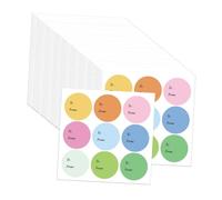 Oshhni Etichette adesive per Regali, 300 Pezzi, Etichette Colorate per Regali, con Nome per Feste di, Shower, barattoli, Set D