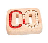 Oshhni Fagiolo Magico Rotante con Punta delle Dita, rompicapo Divertente, bomboniere, Forniture per Feste, Regalo Robusto, Giocattolo educativo, Puzzle per, Perlina di Legno