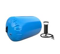 Oshhni Ginnastica con Rullo ad, barile, Cilindro di Equilibrio, Salto mortale All'Indietro, Esercizio con Rullo Gonfiabile, Tappetino ad, Blu