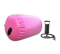 Oshhni Ginnastica con Rullo ad, barile, Cilindro di Equilibrio, Salto mortale All'Indietro, Esercizio con Rullo Gonfiabile, Tappetino ad, Rosa Rossa