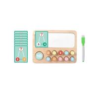 Oshhni Giocattoli di Matematica e ortografia, Lavagna cognitiva in Legno, attività educative riutilizzabili, Strumenti matematici manipolativi per Bambini di, Numero