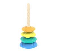 Oshhni Gioco Impilabile per Bambini Da 1 a 3 Anni, Interattivo, Torre Arcobaleno, Gioco Impilabile Arcobaleno per Bambini E Bambine, Natale, Come immagine, 4 strati