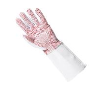 Oshhni Guanto da Scherma per Spada di fioretto Antiscivolo per Mano Sinistra, Protezione per Le Mani in Similpelle, Attrezzatura per Scherma per Allenamento, XS