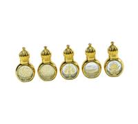 Oshhni in vetro, contenitori vuoti, portatili e ricaricabili per profumo, dispenser per salone, donne, casa, 5 Pezzi 6.1x3.6 Cm