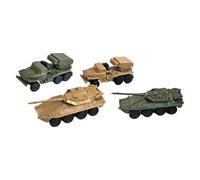 Oshhni Kit di Costruzione di Modelli di Carri Armati 4X 1/144, Puzzle di Montaggio Fai da Te, Versatile Decorazione da Tavolo, Veicolo con Ruote, Modello 4D,