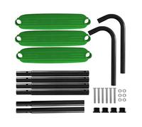 Oshhni Kit Fai da Te per Trampolino con 3 gradini Larghi per Bambini, Portatile, per trampolini da Esterno, Accessori robusti, 103x35 cm, Staccabile, Verde