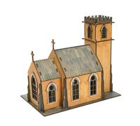 Oshhni Kit Modello di Edificio Europeo 1/72, Modello di Scena, Decorazione Fai da Te, Giocattolo per Hobby, Ornamento di Facile Montaggio, casa in Miniatura