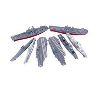 Oshhni Kit modello di portaerei 4D da 8 pezzi per costruire una nave da pattuglia navale, set da gioco, decorazioni da scrivania, kit di costruzione di