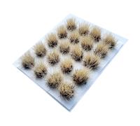 Oshhni Kit Modello di Terreno con ciuffi d'erba, Erba Artificiale in Miniatura, Altezza 12 mm, ciuffo di arbusti di Pianura per Base in Miniatura, Marrone Chiaro