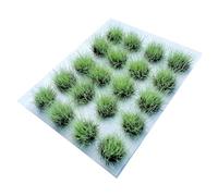 Oshhni Kit Modello di Terreno con ciuffi d'erba, Erba Artificiale in Miniatura, Altezza 12 mm, ciuffo di arbusti di Pianura per Base in Miniatura, Verde Chiaro