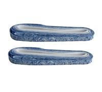 Oshhni Lacci per Pattini da Hockey, Stringhe per Scarpe, Multiuso, Eleganti, Portatili, Antiscivolo, 300 cm, Lacci per Pattinaggio Artistico per competizioni, Blu