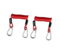 Oshhni Leash per tavola da Paddle, Leash a Spirale, sgancio rapido, Retrattile, Resistente, Corda di Collegamento per tavola da Paddleboard Shortboard, Rosso