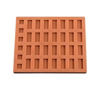 Oshhni Little Brick Silicone Model Crafting Concrete Wall Functional Portable Sand Table Building Diorama Dollhouse DIY Making Tool, 34 Mattoni