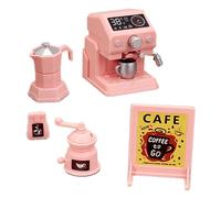 Oshhni Macchina per Il caffè in Miniatura, mobili per casa delle Bambole, Rosa, Regalo per Bambine e Bambini, Decorazioni, Giocattoli Simulati, Macchina per