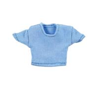 Oshhni Maglietta Corta E Attillata per Action Figure Femminili in 1:12. Pratica, Facile da Indossare, Professionale E.., Blu