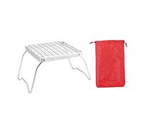 Oshhni Mini griglia da Campeggio Pieghevole, griglia da Campeggio compatta, Supporto per pentole e padelle, Supporto per Picnic, Zaino in Spalla, Barbecue,