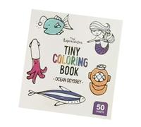 Oshhni Mini libro da colorare per adulti e bambini, formato tascabile, gioco semplice, piccolo libro da colorare 3x3 pollici per il tempo libero,