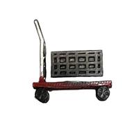 Oshhni Modello di Scena di Officina per Auto realistica, Accessorio per Diorama in Miniatura per Camion a Mano in 1/64, Simulazione di Attrezzi per, Rosso