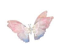 Oshhni Mollette per capelli per bambini a forma di farfalla Ferma per capelli per ragazze Capelli sottili Accessori per lo styling dei capelli, Blu rosa