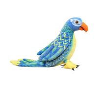 Oshhni Ornamento di peluche a forma di pappagallo ondulato, simulazione di parrocchetto, morbido pappagallo, peluche di uccello, regalo per bambini, Blu