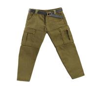 Oshhni Pantaloni Cargo da Soldato Maschio 1/10 1/12, Abbigliamento, Facile da Indossare, Vestiti per Bambole, Accessori, Vestiti da Soldato Maschio, Verde Militare