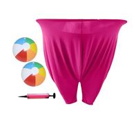 Oshhni Pantaloni della Nonna, Accessori per Giochi all'aperto, Lancio di Palline, Robusta con 2 Palline in PVC interattive per la Festa di, Rosa Rossa