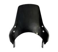 Oshhni Parabrezza per Protezione Antivento Parabrezza per Ondulato Resistente per, Nero