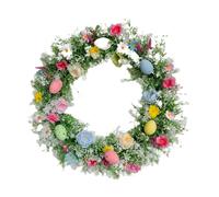Oshhni Pasqua a Forma di Uovo, Fiori E Verde Appesi per Un