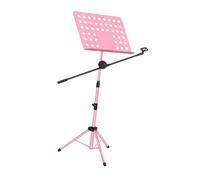 Oshhni per spartiti Pratico Treppiede Super Robusto Pieghevole da Tavolo per Lettore Musicale da Palco Professionisti, Rosa