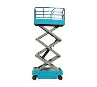 Oshhni Piattaforma di Lavoro Alta con Piattaforma elevatrice a Forbice, Attrezzatura per Riparazione Modelli 1/64, opere d'Arte, Oggetti di Scena per, Blu Vecchio