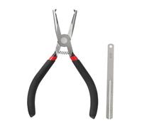 Oshhni Pinza per la rimozione dei tasti, strumento per l'estrazione dei tasti della chitarra, impugnatura comoda, testa piatta da 6 pollici per chitarre, con Piastra in Acciaio 0.01