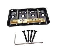 Oshhni Ponte per chitarra a 6 corde Chitarra elettrica Cordiera professionale Fissa Facile da installare Ottone 3 Selle Sostituisci gli accessori, Nero