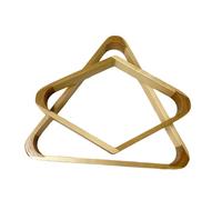 Oshhni Porta-Palline da Biliardo, Porta-Palline da Biliardo, Robusto Telaio di Posizionamento, Set di Triangoli e Diamanti in Legno per l'allenamento